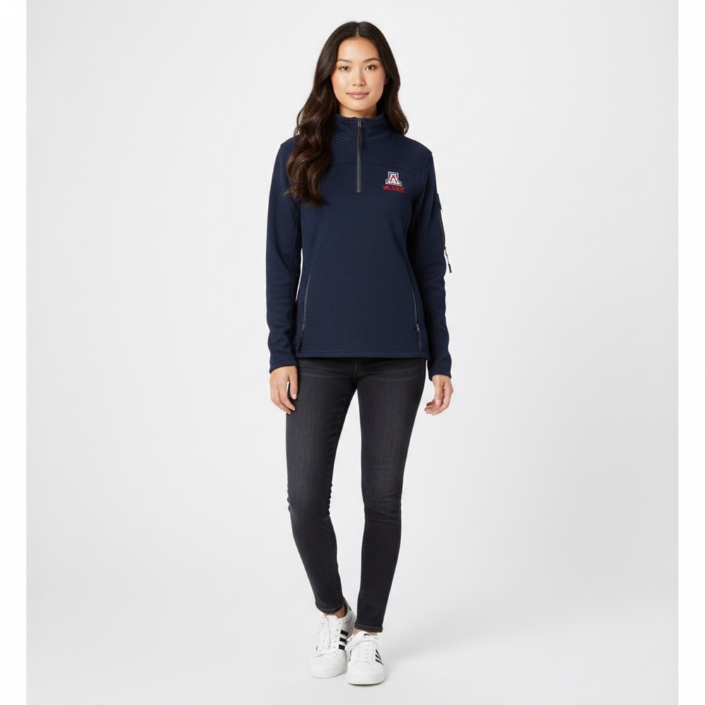 Arizona Wildcats Polyester/Fleece 1/4 zip Jacket